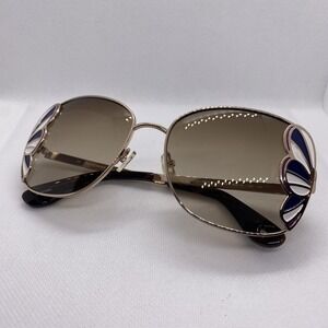 Juicy Couture 550/S 3YG Y6 Gold Brown Floral Sunglasses Italy Authentic EUC